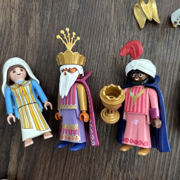 Vintage 2000s Playmobil Christmas Nativity Set Lot Complete Y2K Holiday Retro - Picture 2 of 5